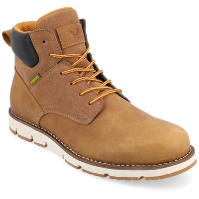 Territory Range Water Resistant Plain Toe Lace-up Boot In Tan