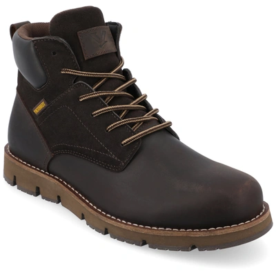 Territory Range Water Resistant Plain Toe Lace-up Boot In Brown