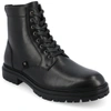 Vance Co. Denver Lug Sole Boot In Black