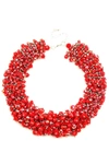 EYE CANDY LA TASIA RED COLLAR NECKLACE