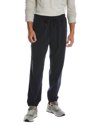 Brunello Cucinelli Logo Printed Drawstring Track Pants In Black