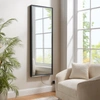 INSPIRED HOME - TIERNEY FULL LENGTH MIRROR, TOUCH SENSOR, DIMMABLE LED LIGHT
