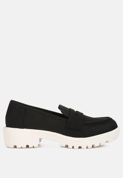 London Rag Mosly Semi Casual Lug Loafer In Black