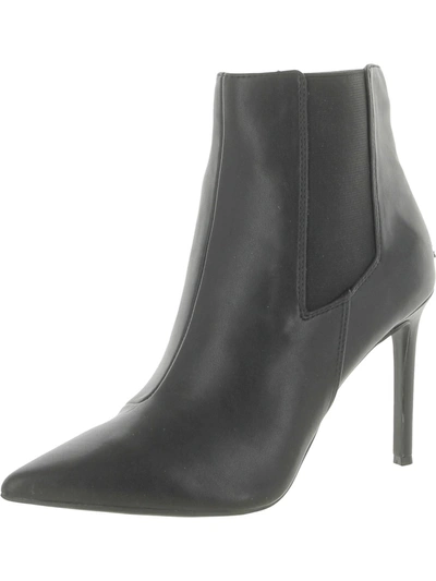 Inc Katalina Womens Patent Pointed Toe Booties In Black