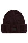 ALLSAINTS TRAVELLING RIB KNIT WOOL BLEND BEANIE