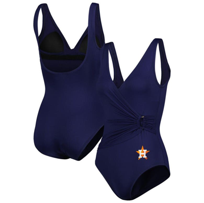 Tommy Bahama Women's  Navy Houston Astros Pearl Clara One-piece Swimsuit
