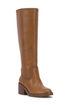 Vince Camuto Women's' Vuliann High Heel Riding Boots In Golden Walnut