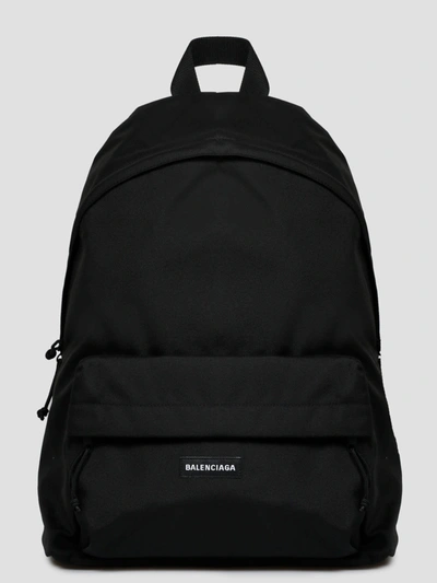 Balenciaga Women Explorer Backpack In Black