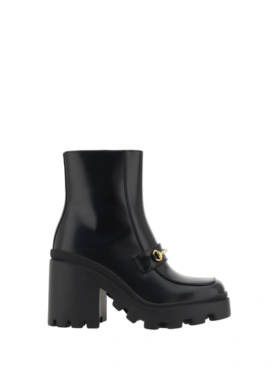 Gucci Ankle Boots In Black/black