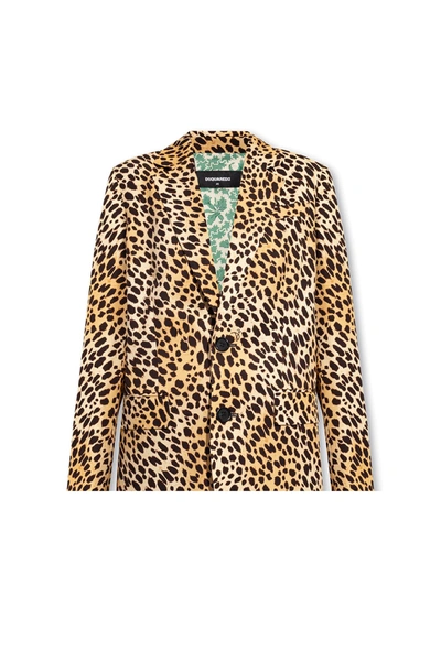 Dsquared2 Blazer With Animal Motif In Default Title