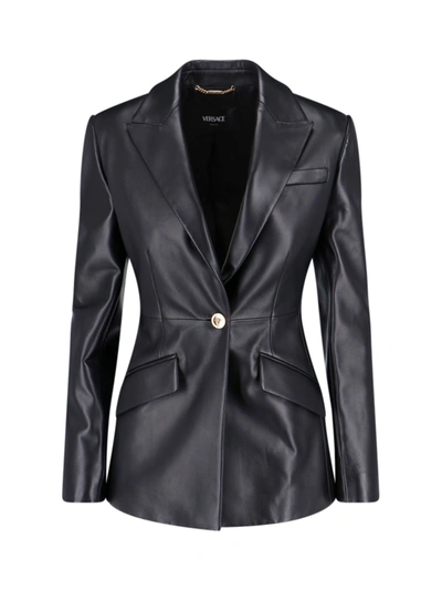 Versace Blazer In Black