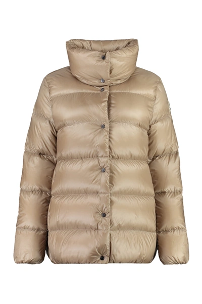 Moncler Cochevis Techno-nylon Down Jacket In Beige
