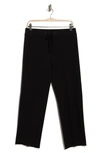 James Perse French Terry Raw Edge Sweatpants In Black