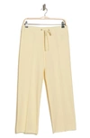 James Perse French Terry Raw Edge Sweatpants In Naples Yellow