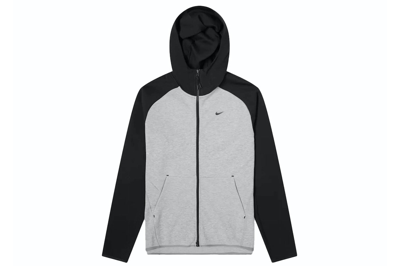 Pre-owned Nike Sportswear Tech Fleece Full-zip Hoodie Dark Grey Heather/black