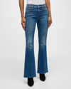 Mother The Weekend High Waist Stretch Denim Bootcut Jeans In Its A Small World