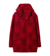 BURBERRY WOOL CHECK PARKA