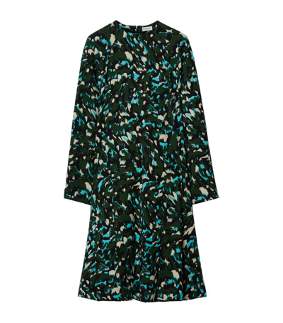 Burberry Camouflage Print Dress In Green