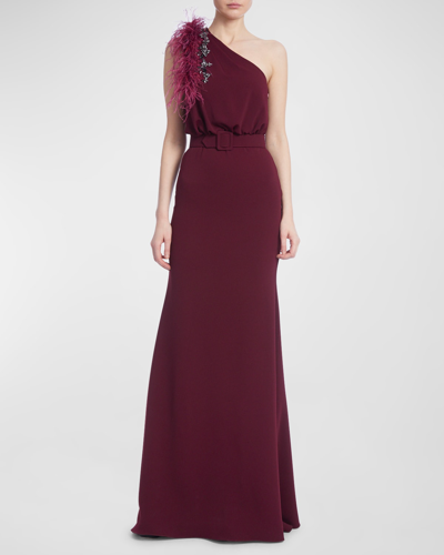 badgley mischka burgundy dress Square-Neck Mini Nylon Cocktail Fit and Flare Skater Dress Badgley Mischka  J0604