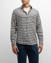 Rodd & Gunn Boltons Trim Fit Check Cotton Flannel Button-up Shirt In Sandstone