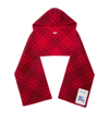 BURBERRY WOOL HOODED SCARF