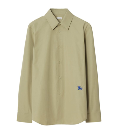 Burberry Embroidered Ekd Shirt In Green