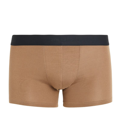 Zimmerli 700 Pureness Boxer Briefs In Brown