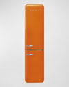 Smeg Fab32 Retro-style Refrigerator With Bottom Freezer, Right Hinge In Orange