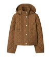 BURBERRY QUILTED CROPPED JACKET