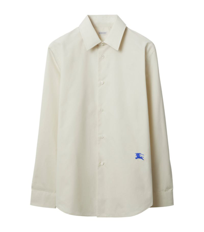 Burberry Embroidered Ekd Shirt In White