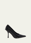 Valentino Garavani Rockstud Leather Stiletto Pumps In 0no Nero
