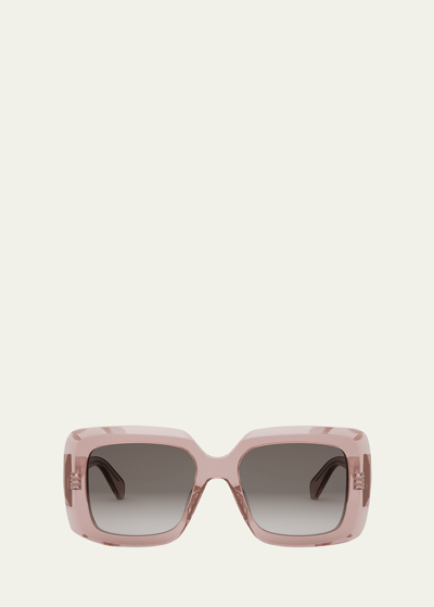 Celine Bold 3 Dots Square Sunglasses In Brown