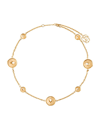 BURBERRY GOLD-PLATED MEDALLION NECKLACE