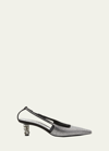 Tom Ford Crystal Square-toe Slingback Pumps In 10001 Crystal