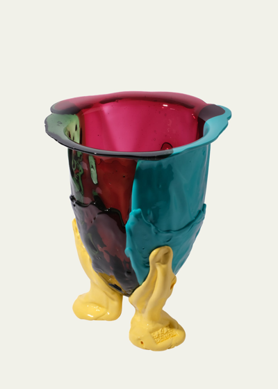 Corsi Amazonia Vase In Fuchsia/green/tur