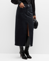 FRAME LE BARDOT DENIM MAXI SKIRT