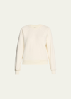 Éterne Beige Shrunken Sweatshirt In Cream