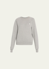 Éterne Raglan Cotton Blend Sweatshirt In Heather Grey
