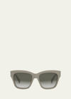 Celine Triomphe Acetate Square Sunglasses In Beige Gradient Br