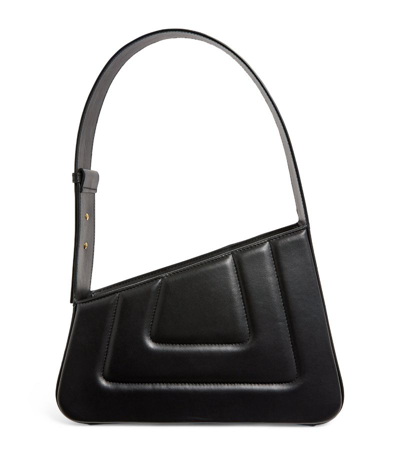 D'estree Small Albert Leather Shoulder Bag In Black