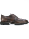 Tod's Bucatura Leather Brogues In Brown