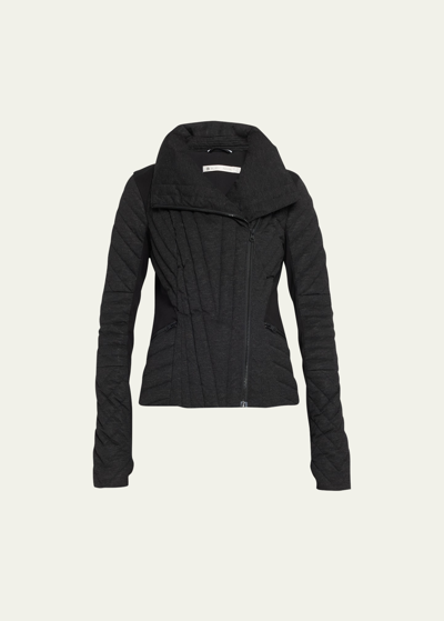 Blanc Noir Membrane Motion Panel Puffer Jacket In Dark Charcoal