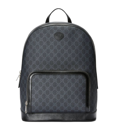 Gucci Canvas Gg Supreme Backpack In Black