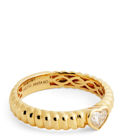 Anita Ko Yellow Gold And Diamond Zoe Ring