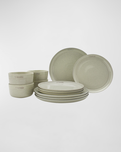 Staub Dinnerware 12-piece Set In White