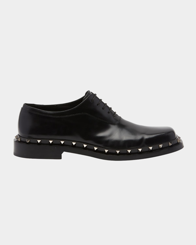 Valentino Garavani Rockstud Derby In Black