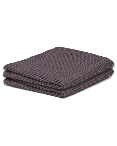 Ettitude Waffle Hand Towel In Grey