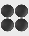 Lenox Lx Collective Set Of 4 Black Dinner Plates