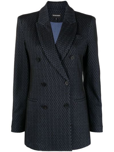 Emporio Armani Jackets In Blue