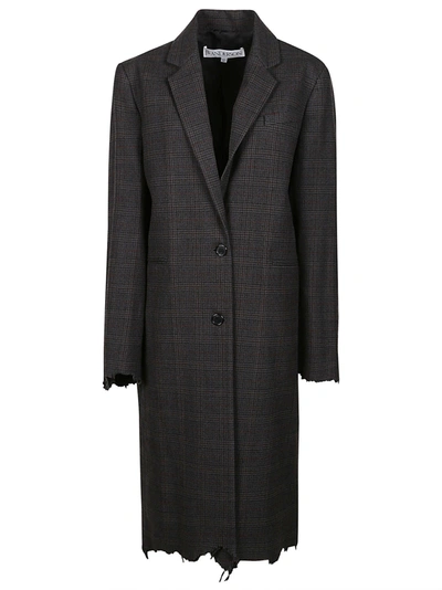 Jw Anderson Distressed Coat In Grey